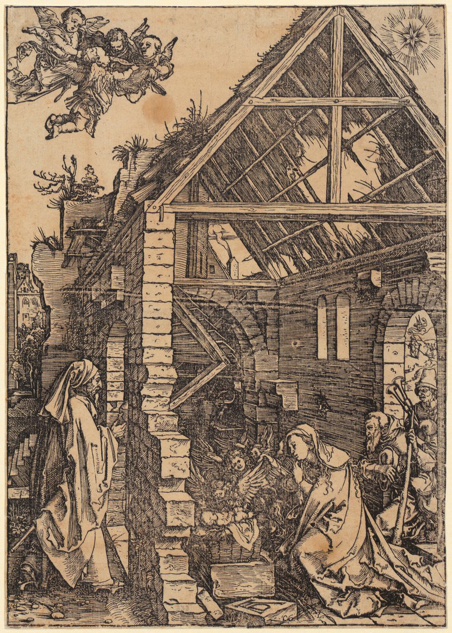 Mária a félholdon, az „Mária élete” sorozat 1. lapja alkotó: Albrecht Dürer