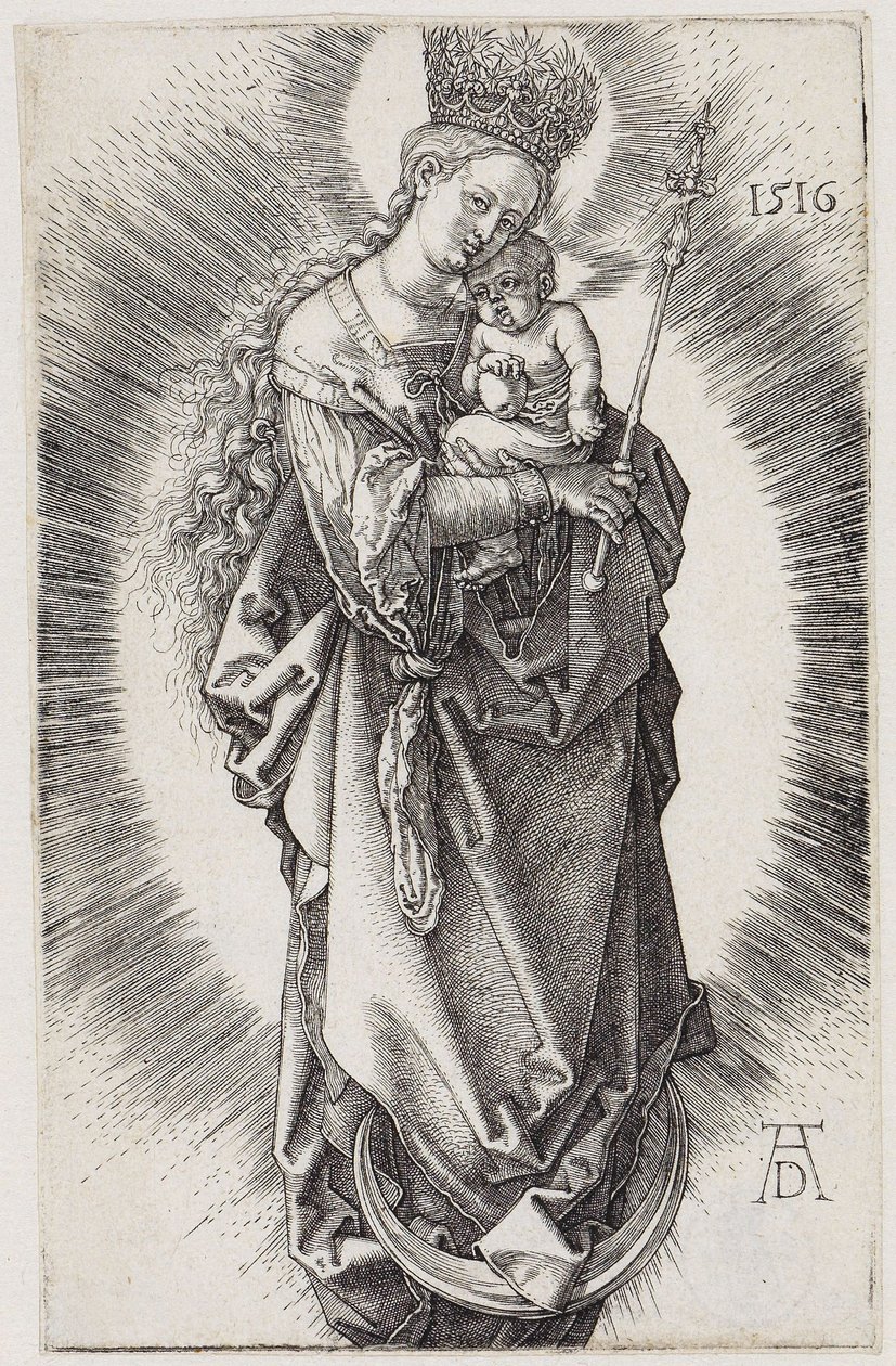 Mária jogarral és csillagkoronával alkotó: Albrecht Dürer