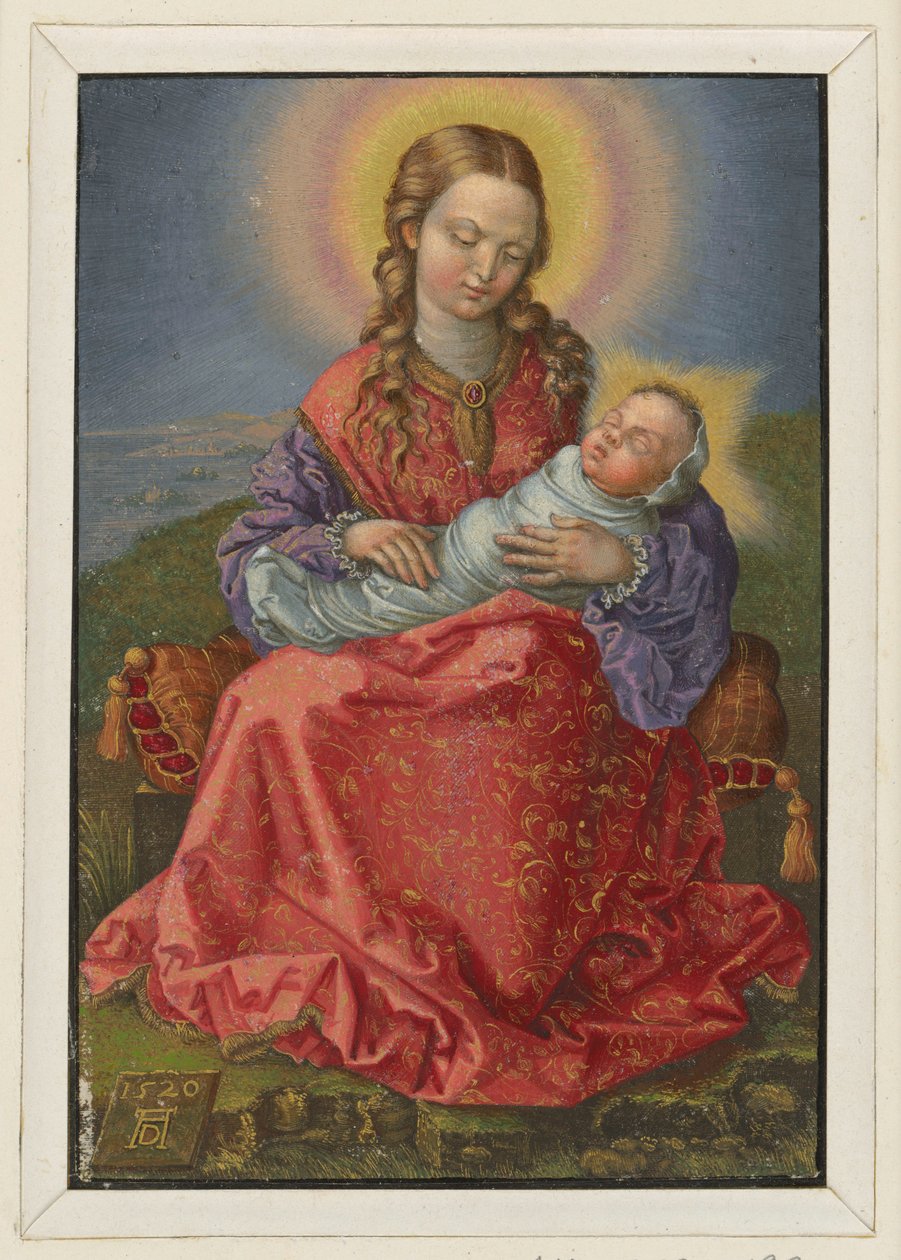 Mária a bepólyált gyermekkel alkotó: Albrecht Dürer