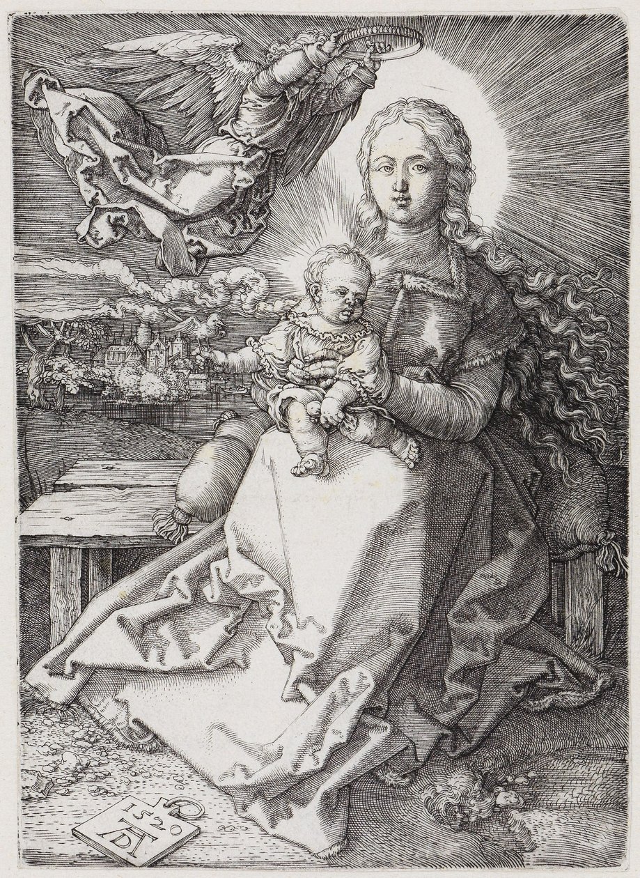 Máriát angyal koronázza meg alkotó: Albrecht Dürer