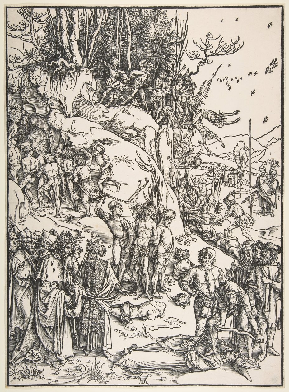 A tízezer mártíromsága.n.d. alkotó: Albrecht Dürer