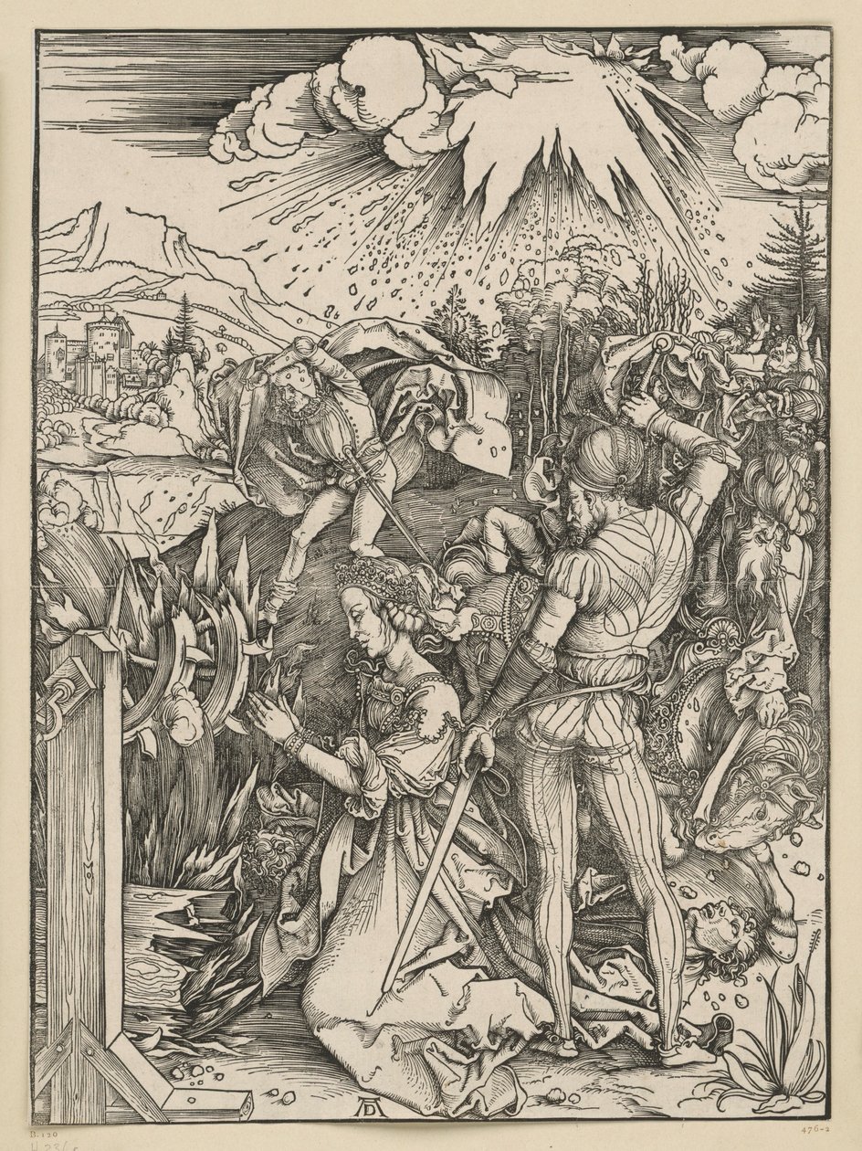 Szent Katalin vértanúsága alkotó: Albrecht Dürer