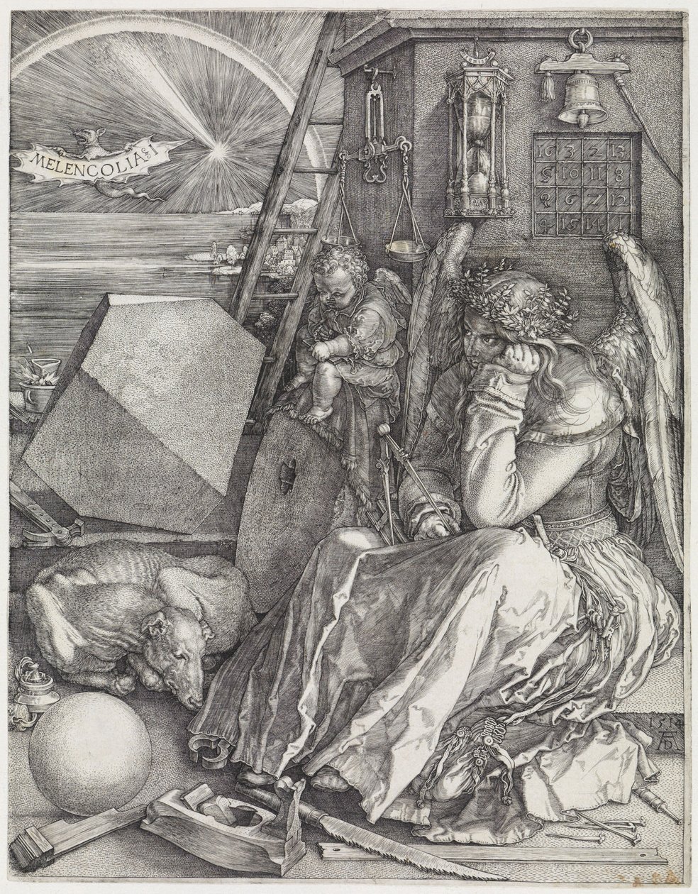 Melencolia I (A melankólia) alkotó: Albrecht Dürer