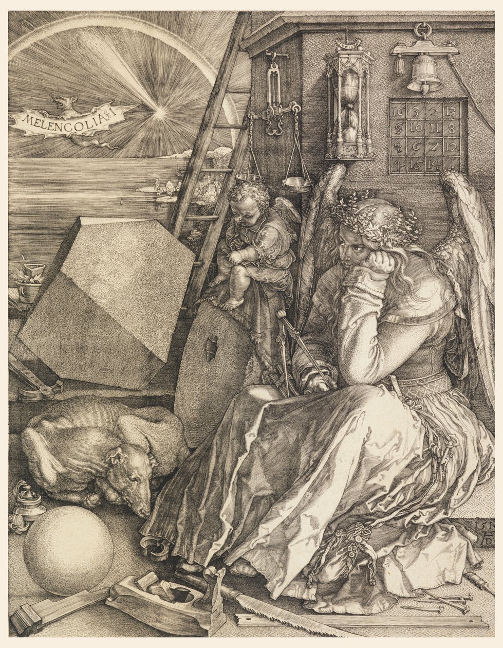 Melankólia I alkotó: Albrecht Dürer