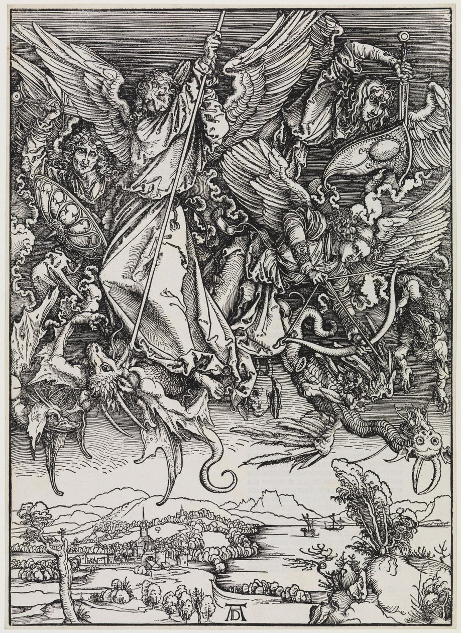 Mihály harca a sárkánnyal alkotó: Albrecht Dürer