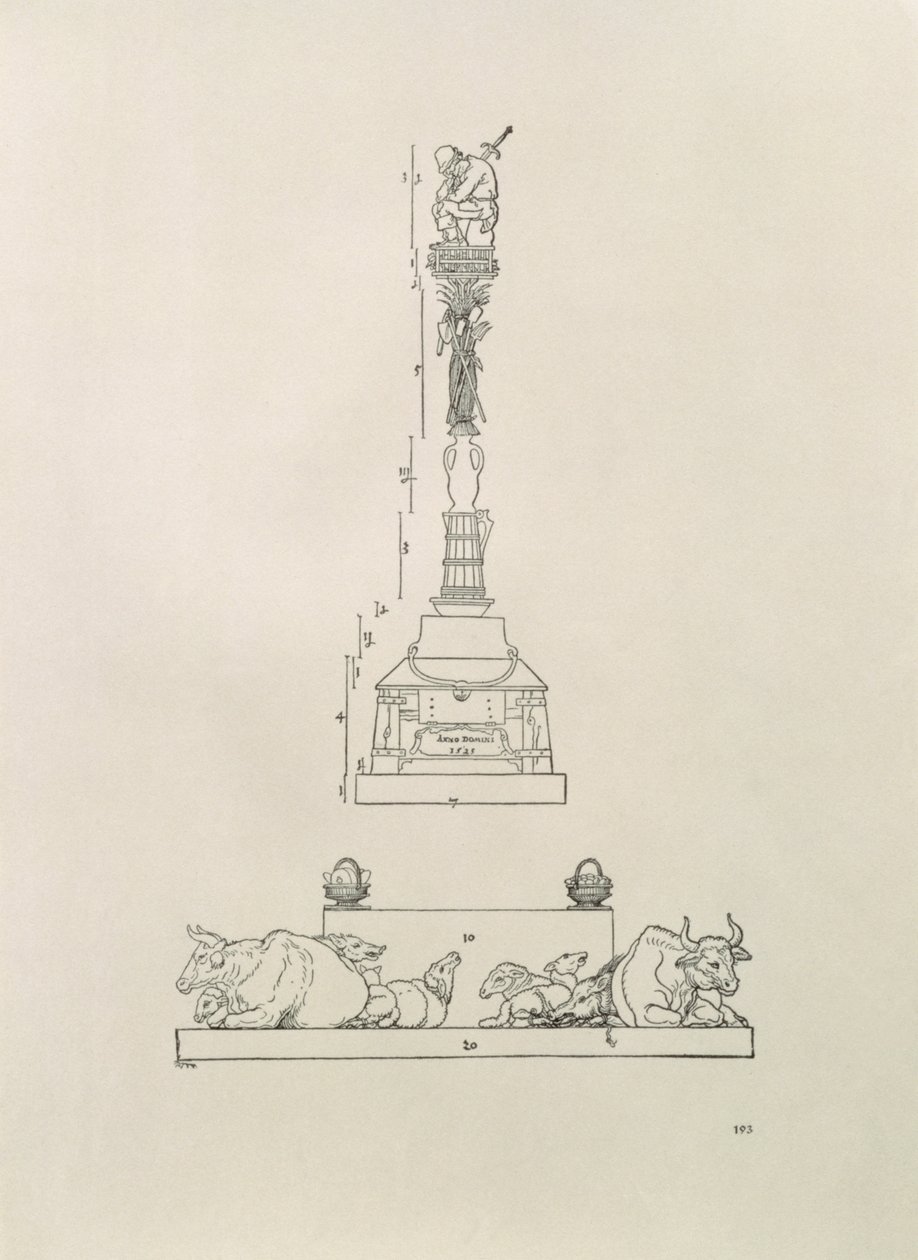 A parasztok felett aratott győzelem emlékműve, a „Mérési kézikönyv”-ből, kocsma. 1525 alkotó: Albrecht Dürer
