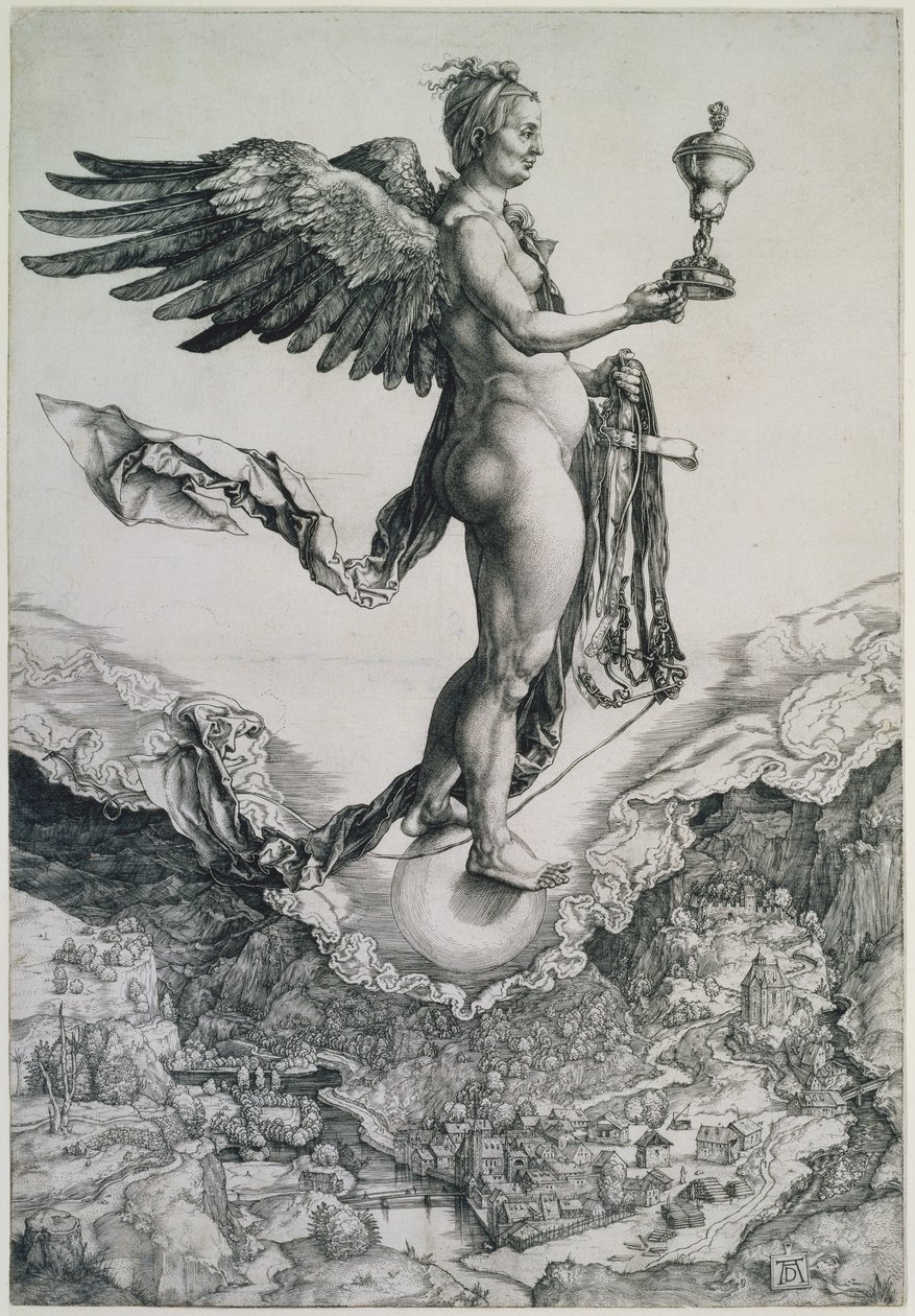 Nemezis (A nagy szerencse) alkotó: Albrecht Dürer