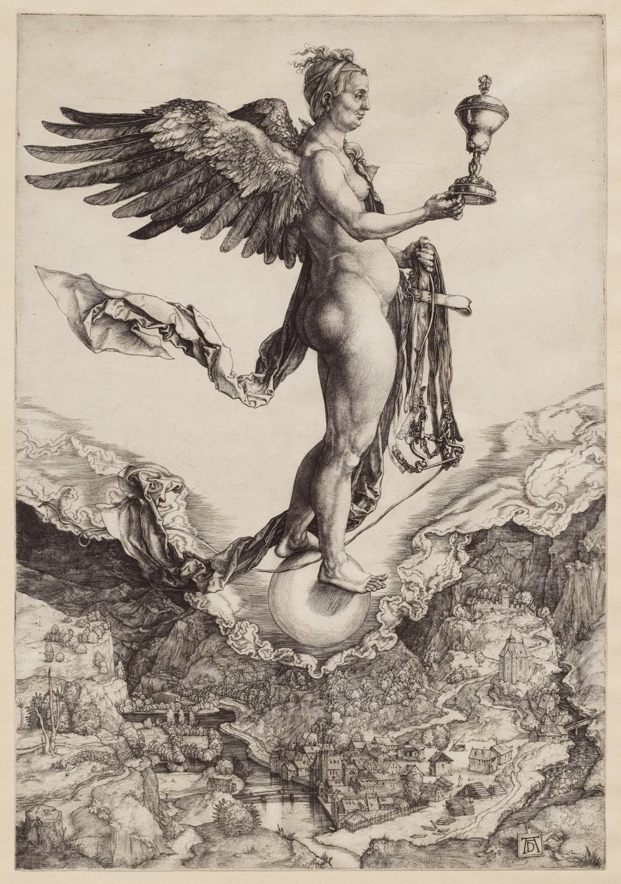 Nemezis (A nagy szerencse) alkotó: Albrecht Dürer