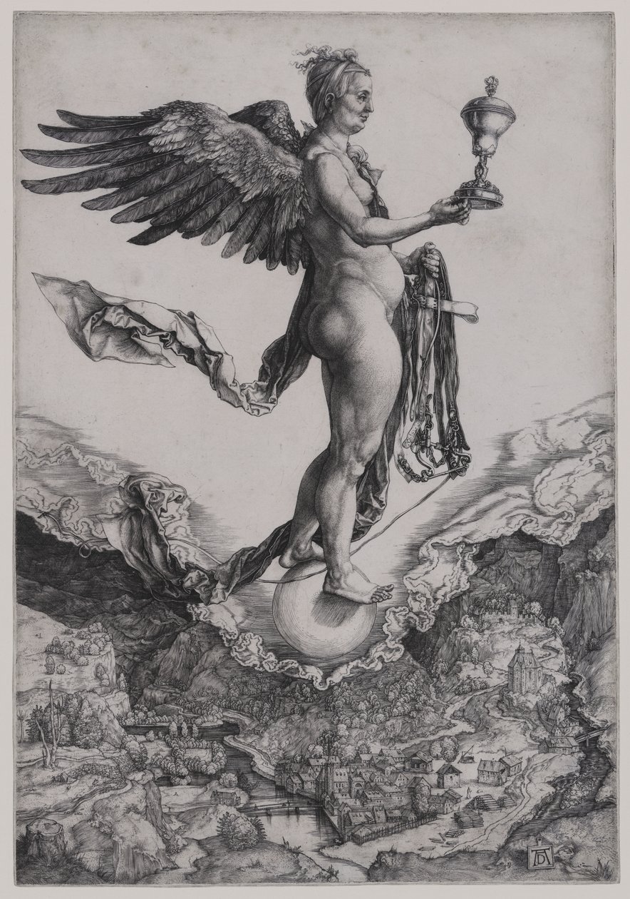 Nemezis (A nagy szerencse) alkotó: Albrecht Dürer
