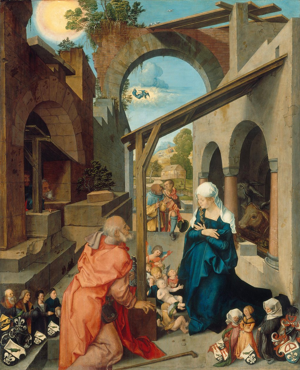 Paumgartner-oltár: Krisztus születése alkotó: Albrecht Dürer