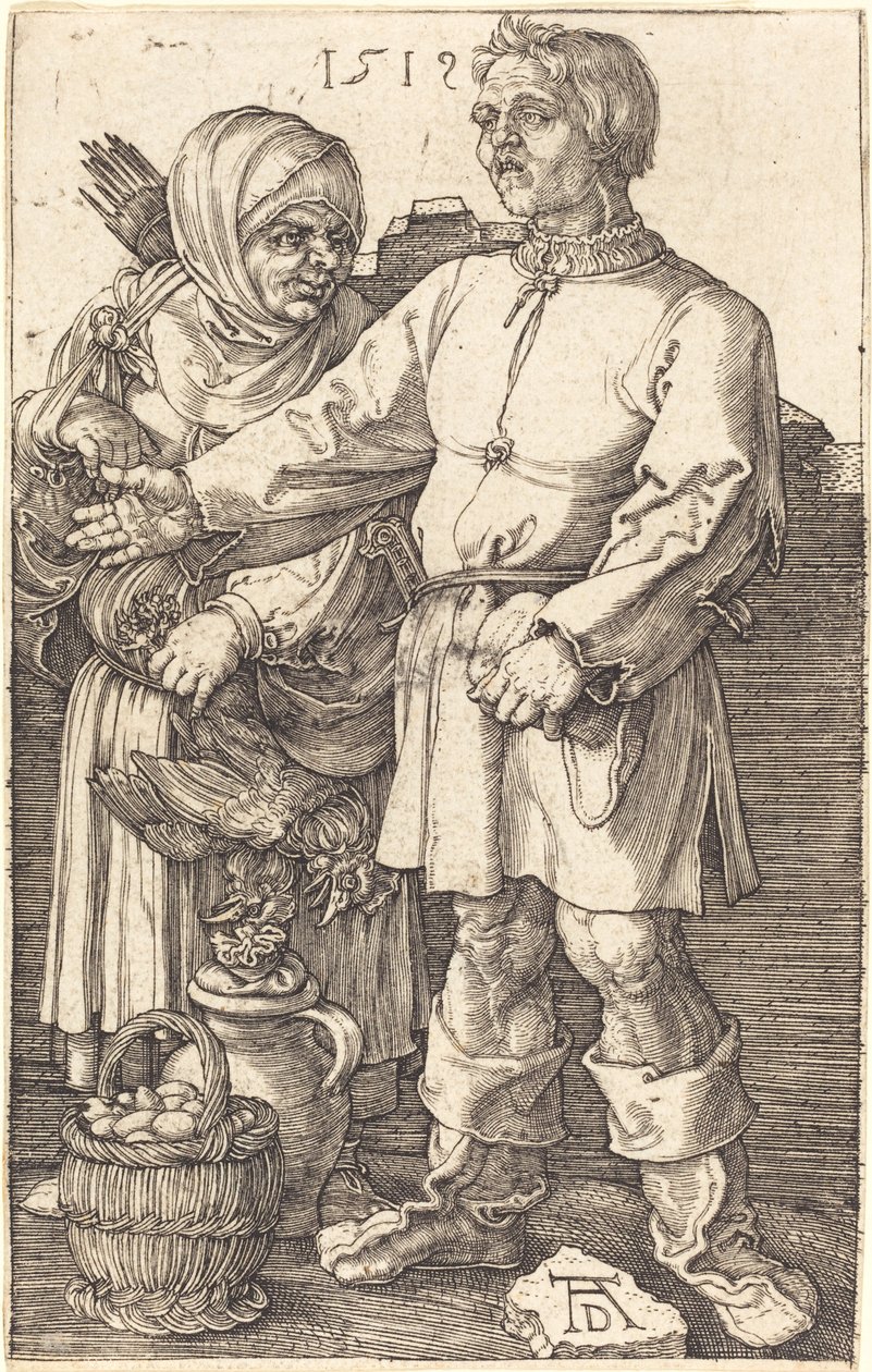 Parasztpár a piacon alkotó: Albrecht Dürer