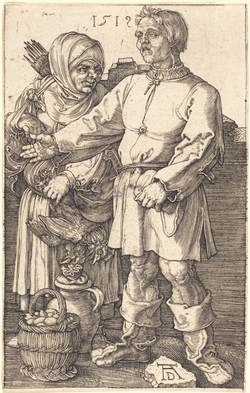 Parasztpár a piacon alkotó: Albrecht Dürer