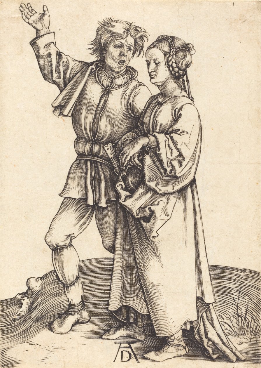 Paraszt és felesége, c. 14971498. alkotó: Albrecht Dürer