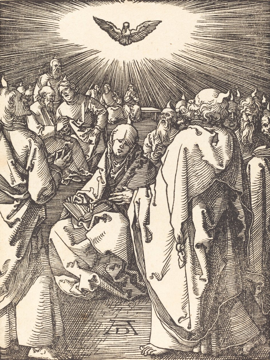 Pünkösd, valószínűleg c. 15091510. alkotó: Albrecht Dürer