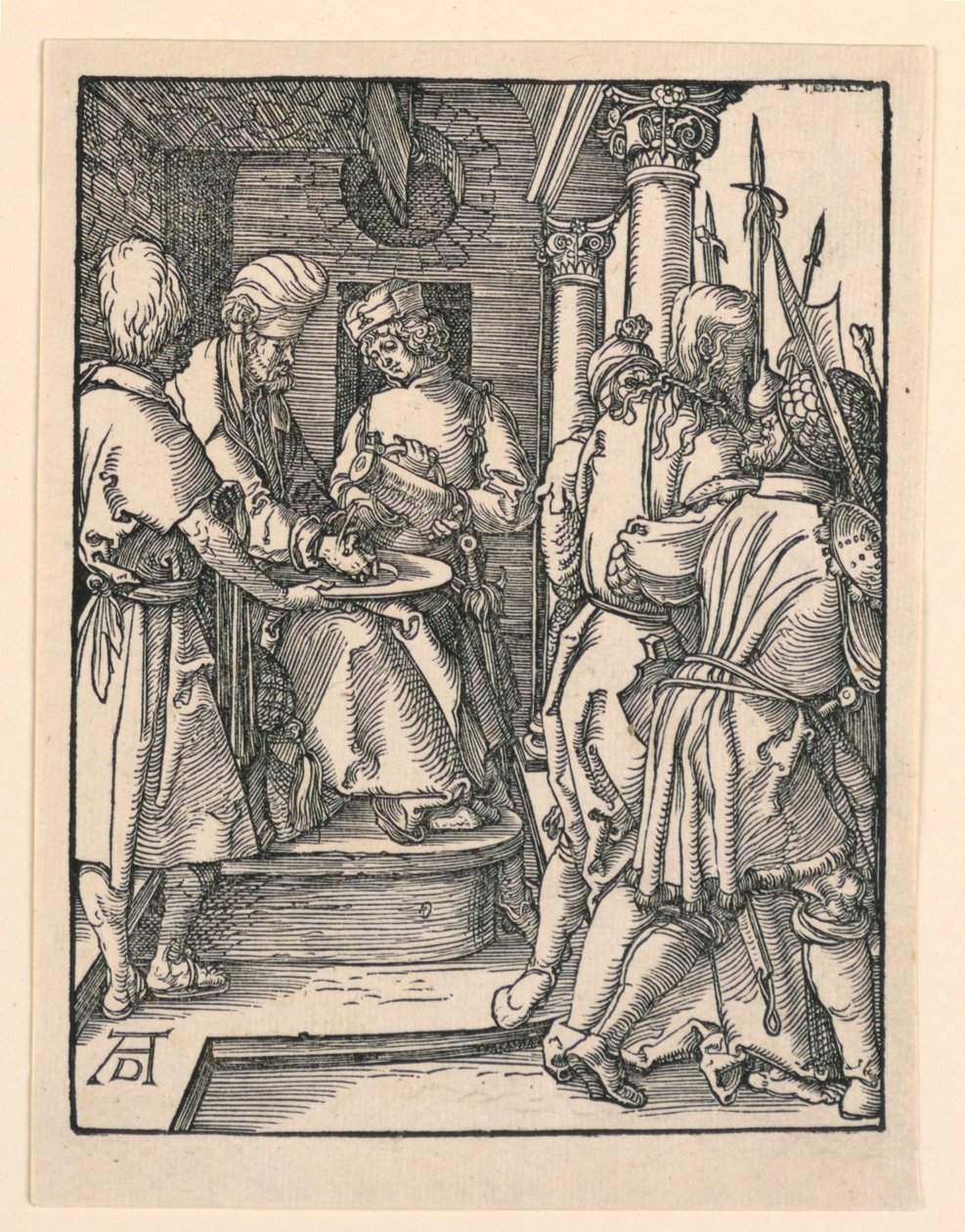 Pilátus kezet mos, A kis szenvedély sorozatból alkotó: Albrecht Dürer