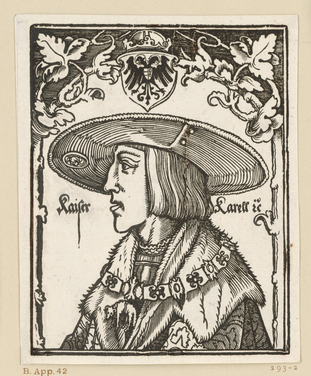 V. Károly portréja alkotó: Albrecht Dürer
