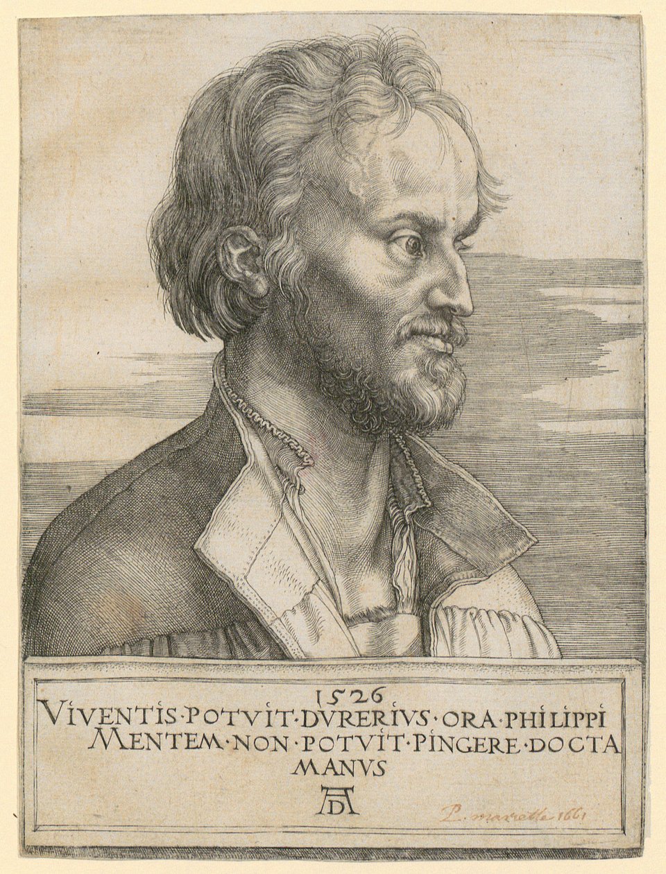 Philipp Melanchthon portréja alkotó: Albrecht Dürer