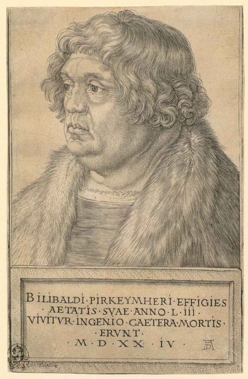Willibald Pirckheimer portréja alkotó: Albrecht Dürer