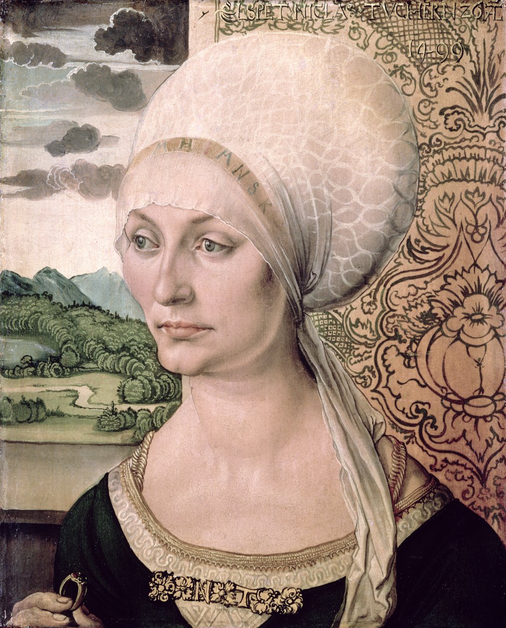 Elsbeth Tucher portréja, 1499 alkotó: Albrecht Dürer