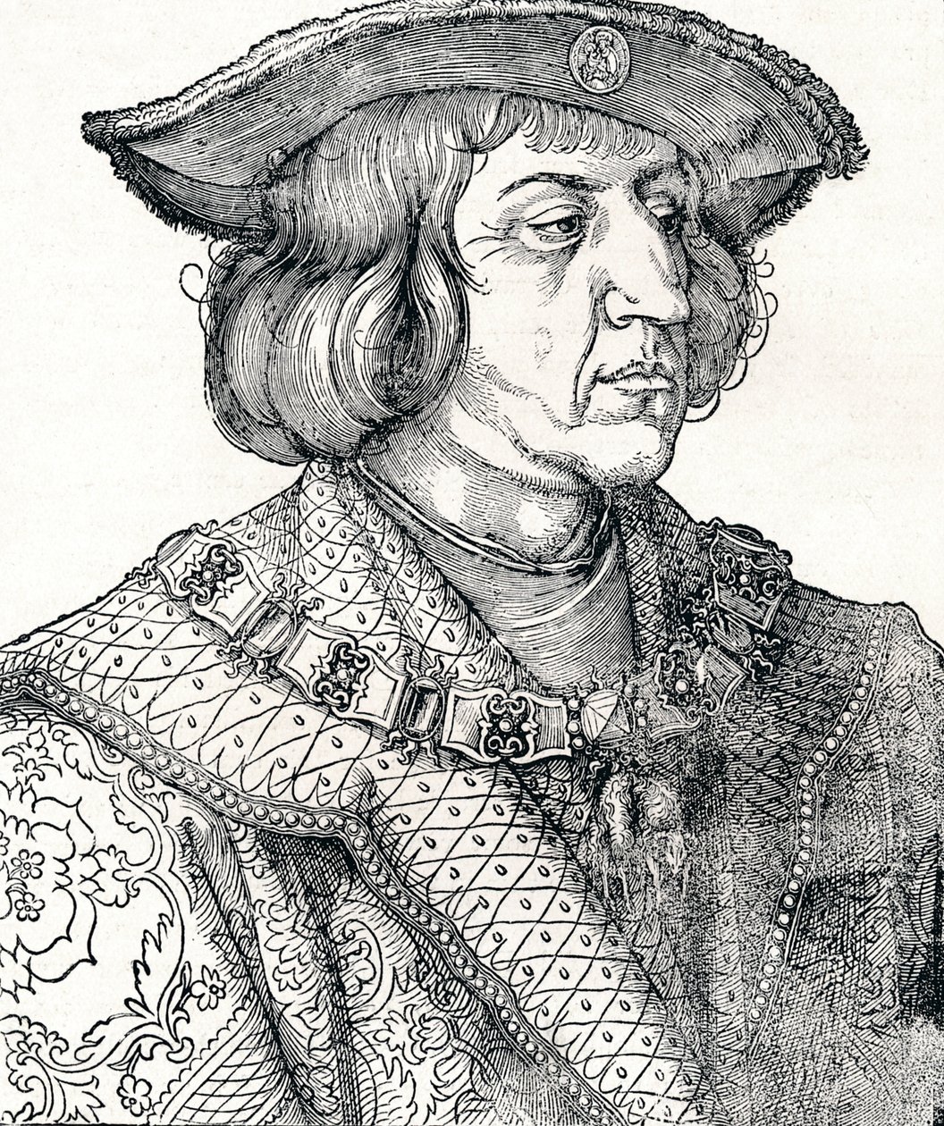 I. Maximilian császár portréja, 1511, 1906 alkotó: Albrecht Dürer