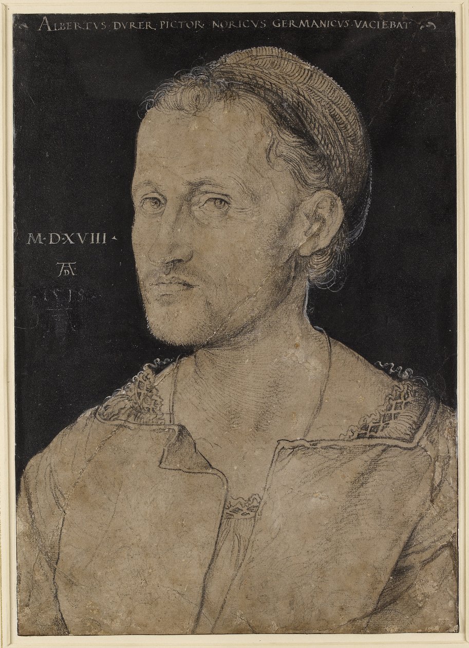 Hans Burgkmair portréja, 1518 (szén) alkotó: Albrecht Dürer