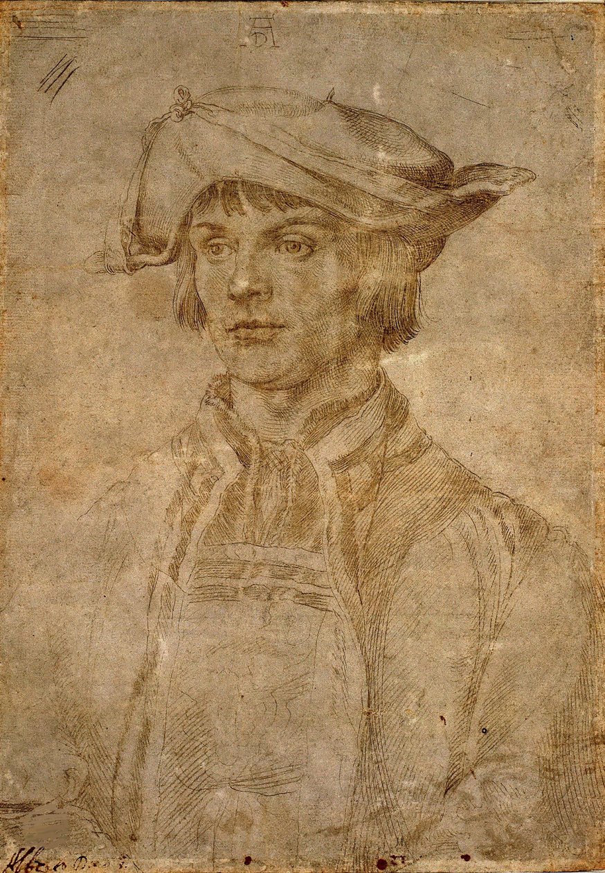 Lucas van Leyden portréja, 1521. alkotó: Albrecht Dürer