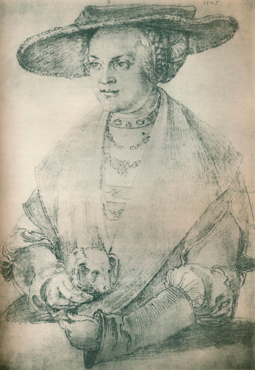 Egy hölgy portréja, 1500-1520, 1903 alkotó: Albrecht Dürer