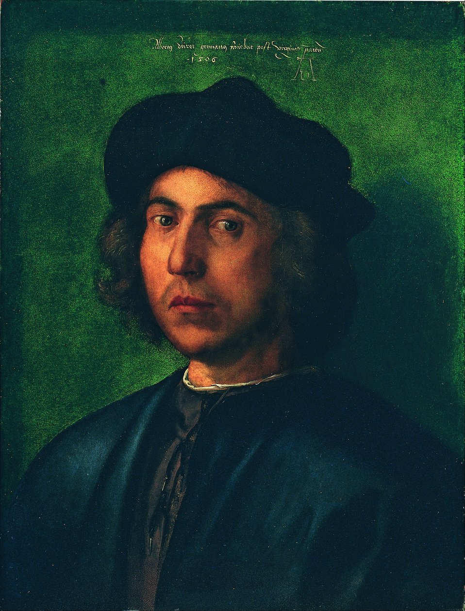 Egy fiatalember portréja
















 zöld háttér előtt alkotó: Albrecht Dürer