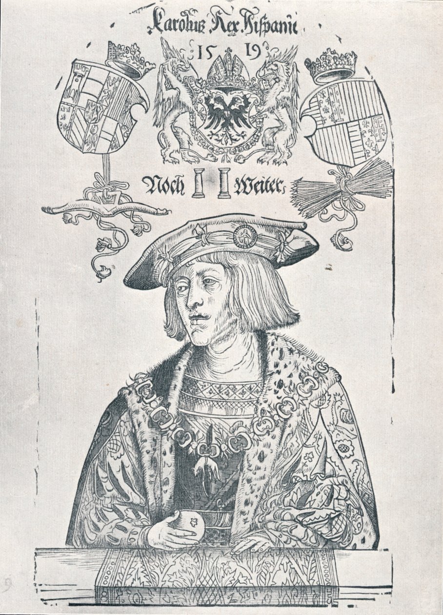 V. Károly császár portréja, 1519 1906 alkotó: Albrecht Dürer