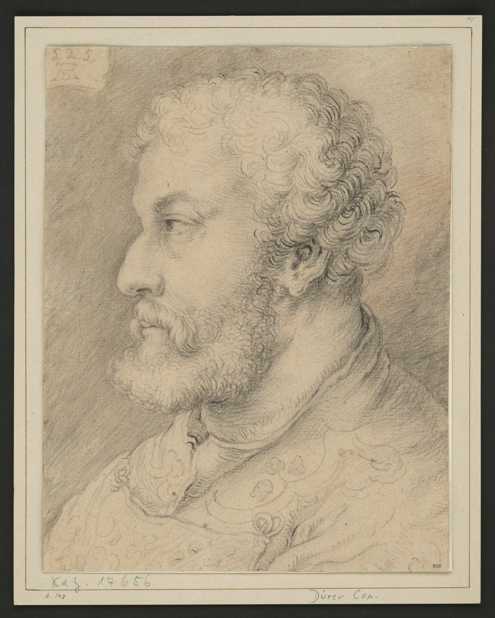 Raymund Fugger profilportréja? alkotó: Albrecht Dürer