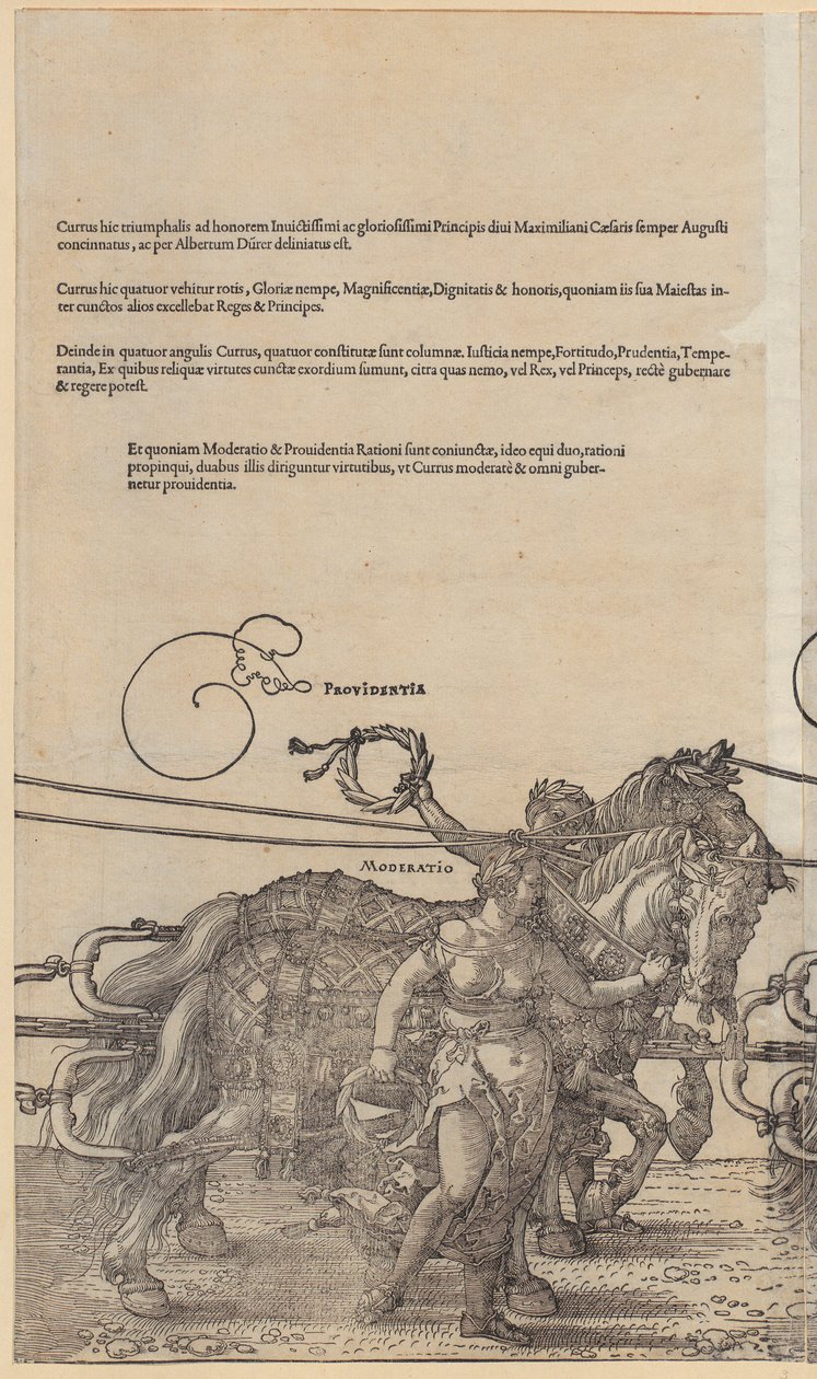 Providentia, „A nagy diadalkocsi” sorozat 3. lapja alkotó: Albrecht Dürer