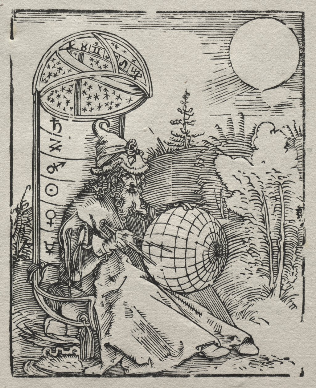 Ptolemaiosz elküldi neki Himmelsglobust alkotó: Albrecht Dürer