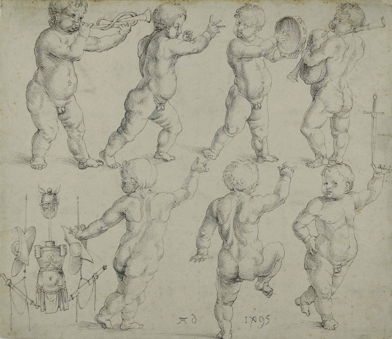 Putti, 1495. alkotó: Albrecht Dürer