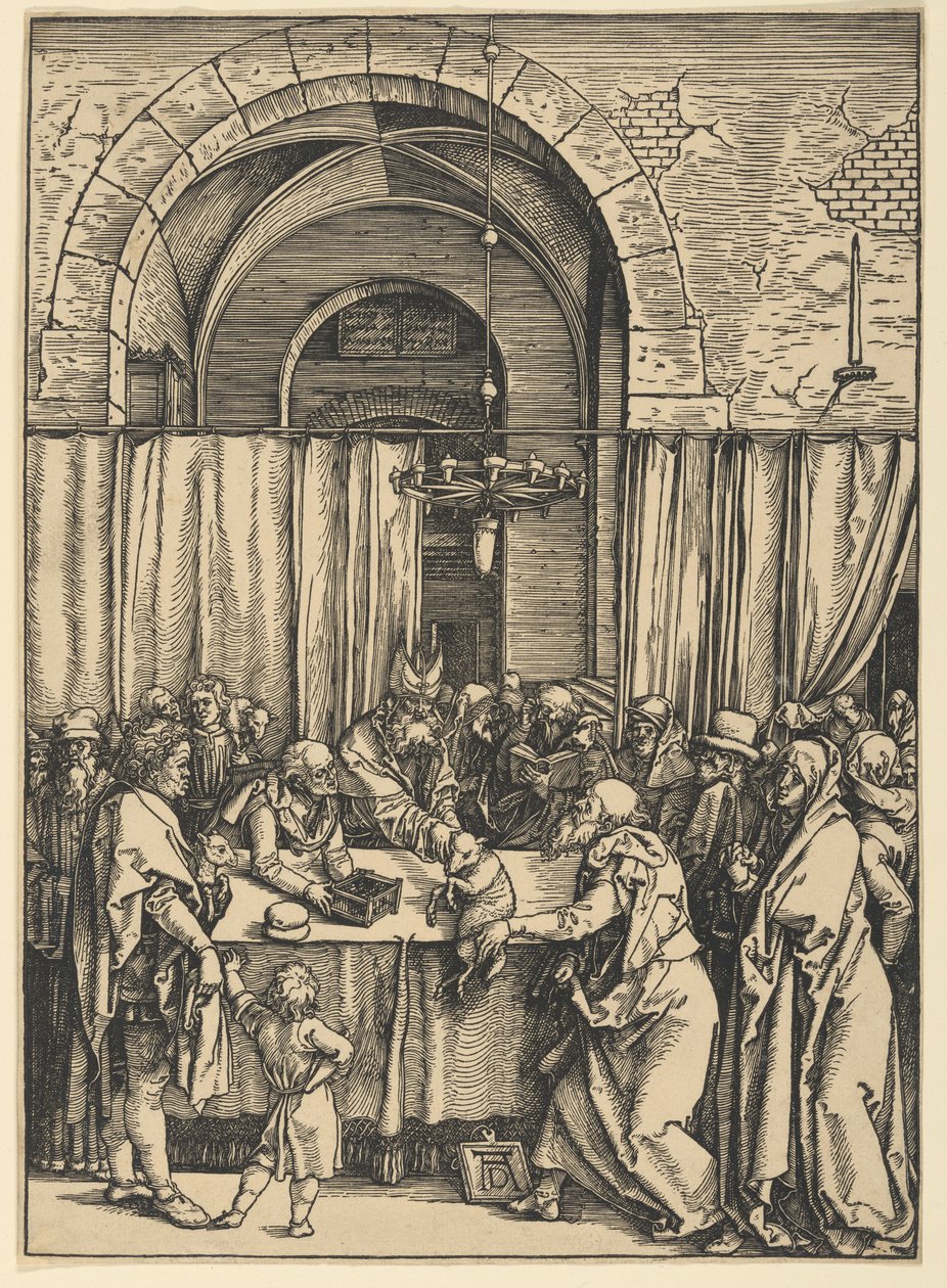 Joákim áldozatának elutasítása, Szűz Mária életéből alkotó: Albrecht Dürer