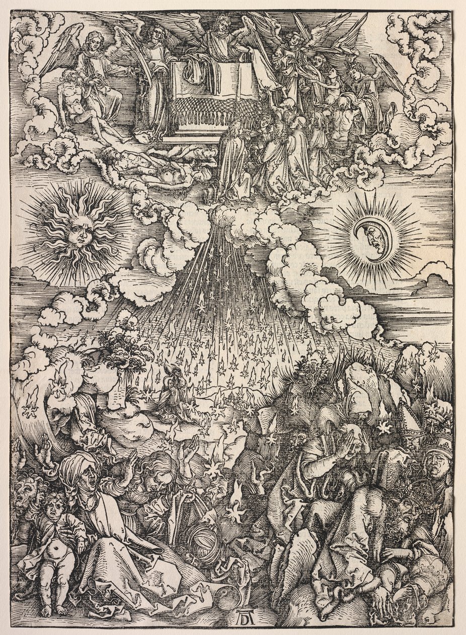 Szent János kinyilatkoztatása: A hatodik pecsét felnyitása alkotó: Albrecht Dürer