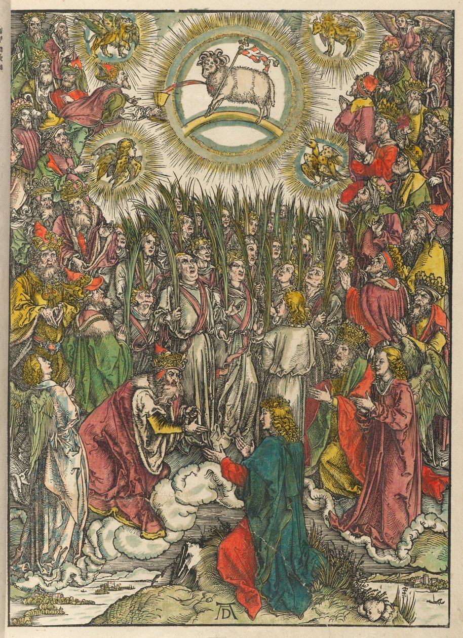 Szent János Jelenései: A Bárány imádása alkotó: Albrecht Dürer