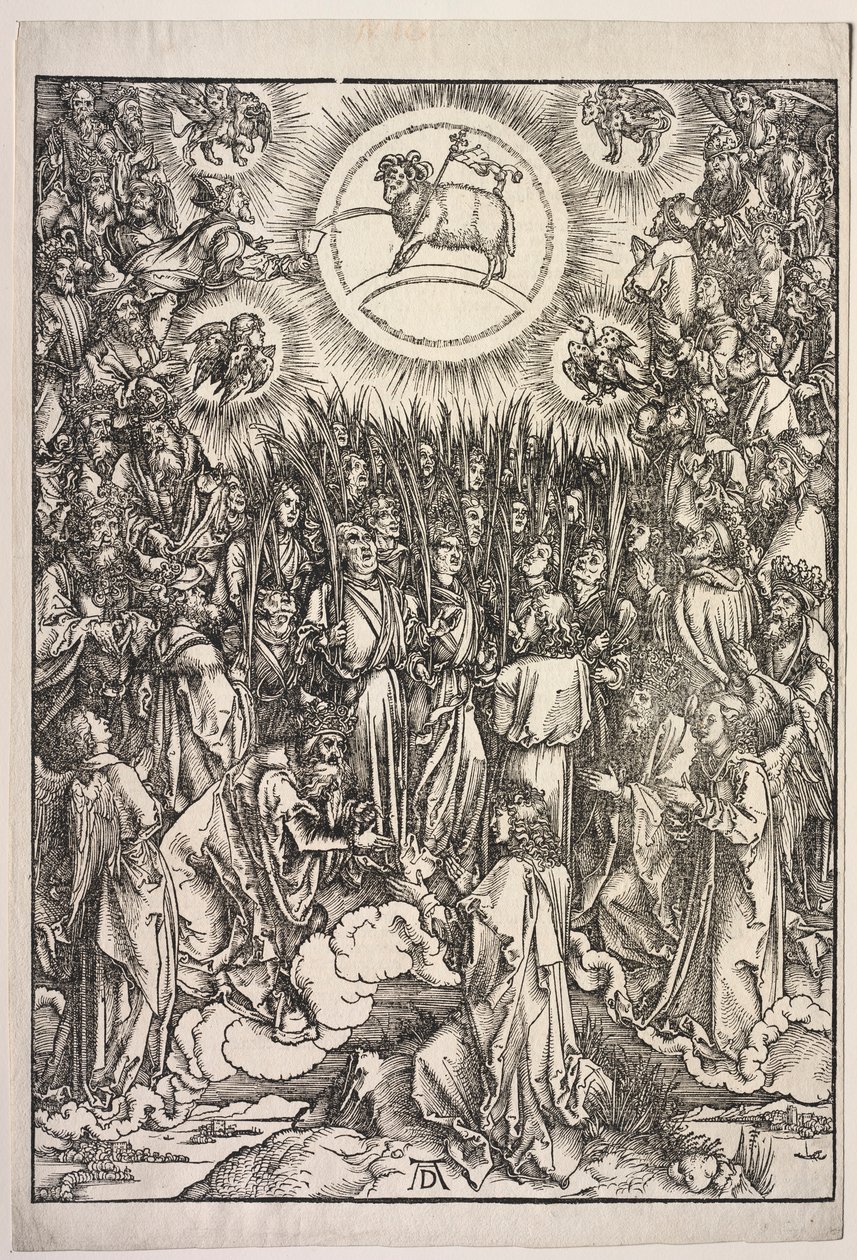 Szent János Jelenések: A Bárányimádás, 1511. alkotó: Albrecht Dürer