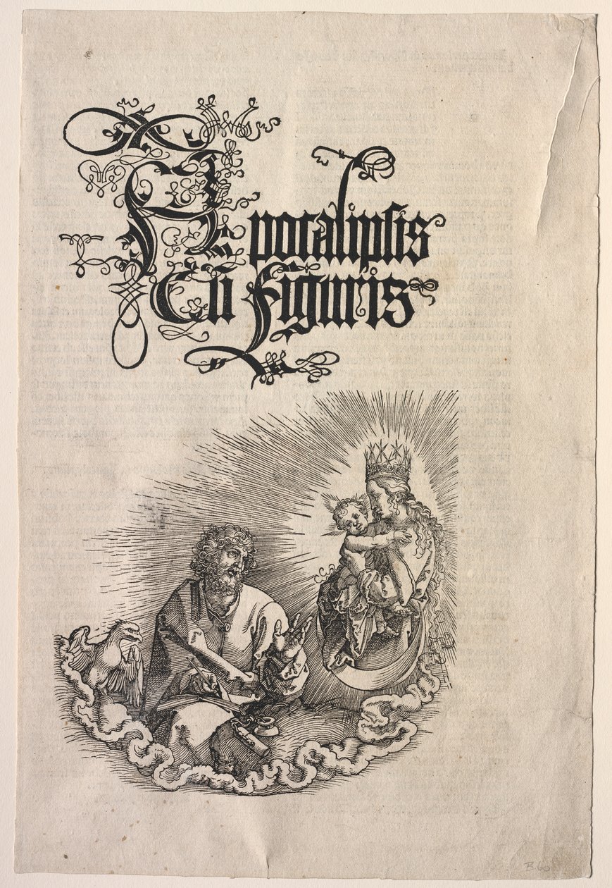 Szent János kinyilatkoztatása: Címlap az Apokalipszishez alkotó: Albrecht Dürer