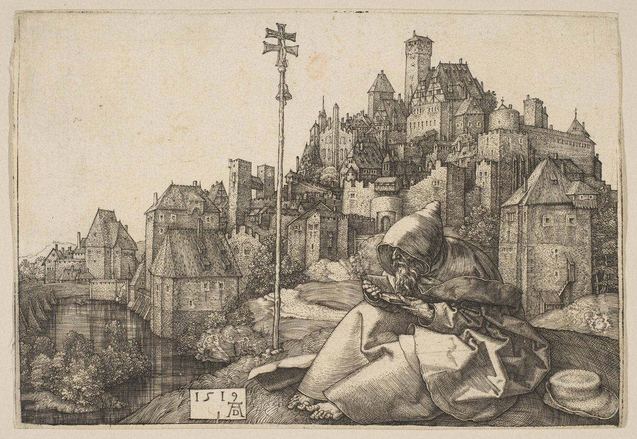 Szent Antal Reading, 1519. alkotó: Albrecht Dürer