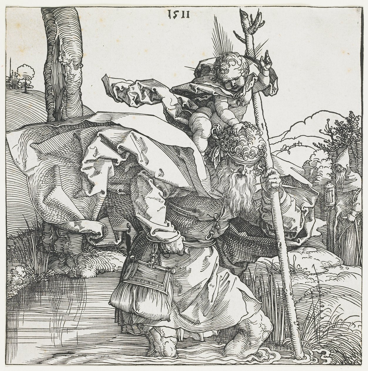 Szent Kristóf alkotó: Albrecht Dürer