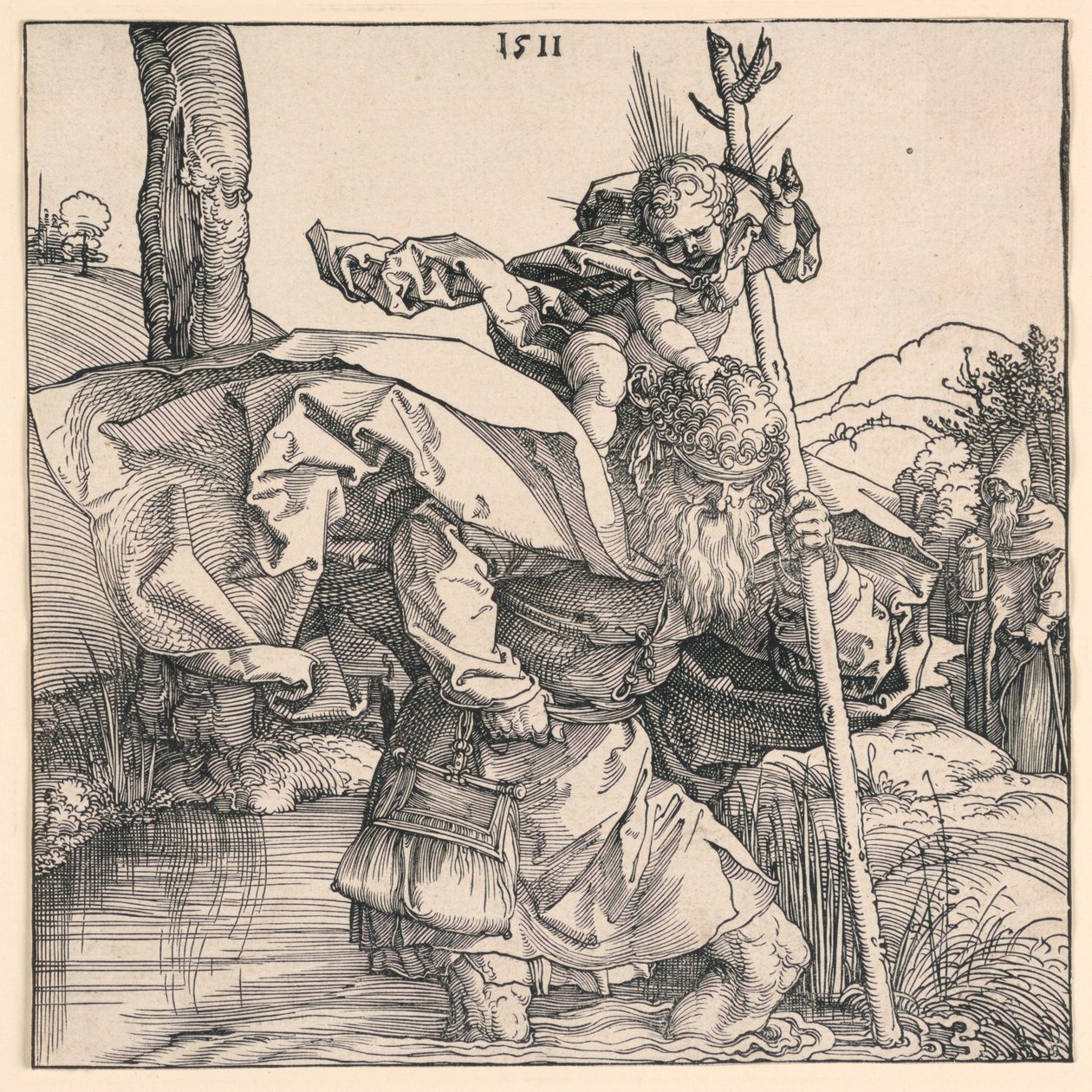 Szent Kristóf alkotó: Albrecht Dürer