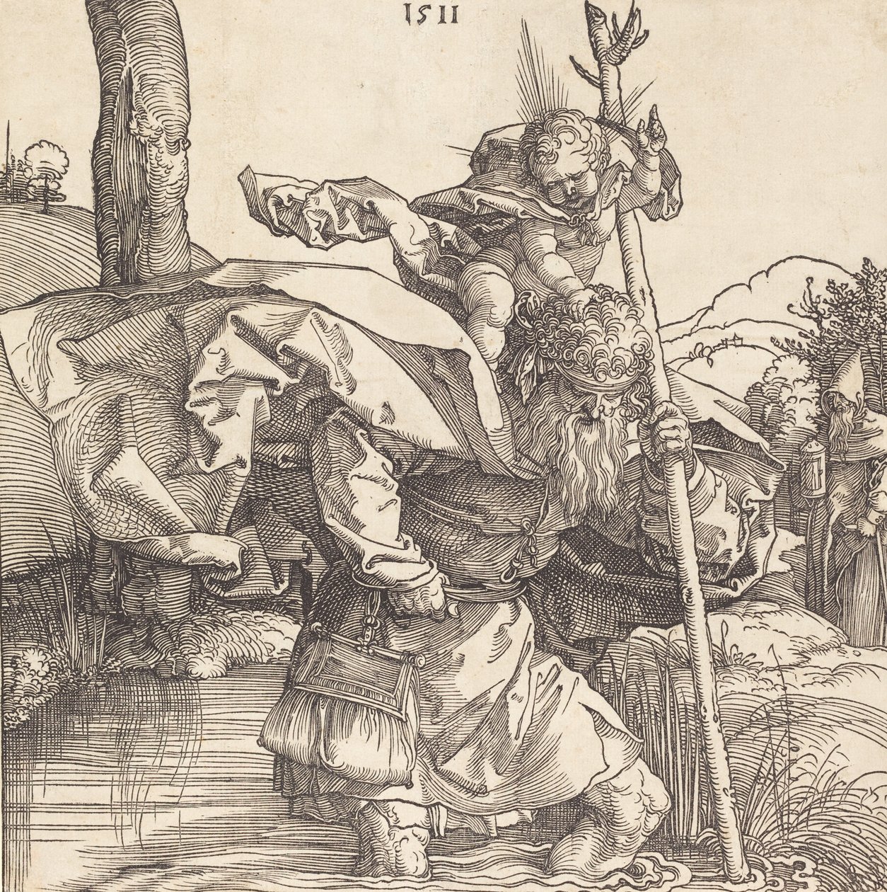 Szent Kristóf, 1511. alkotó: Albrecht Dürer