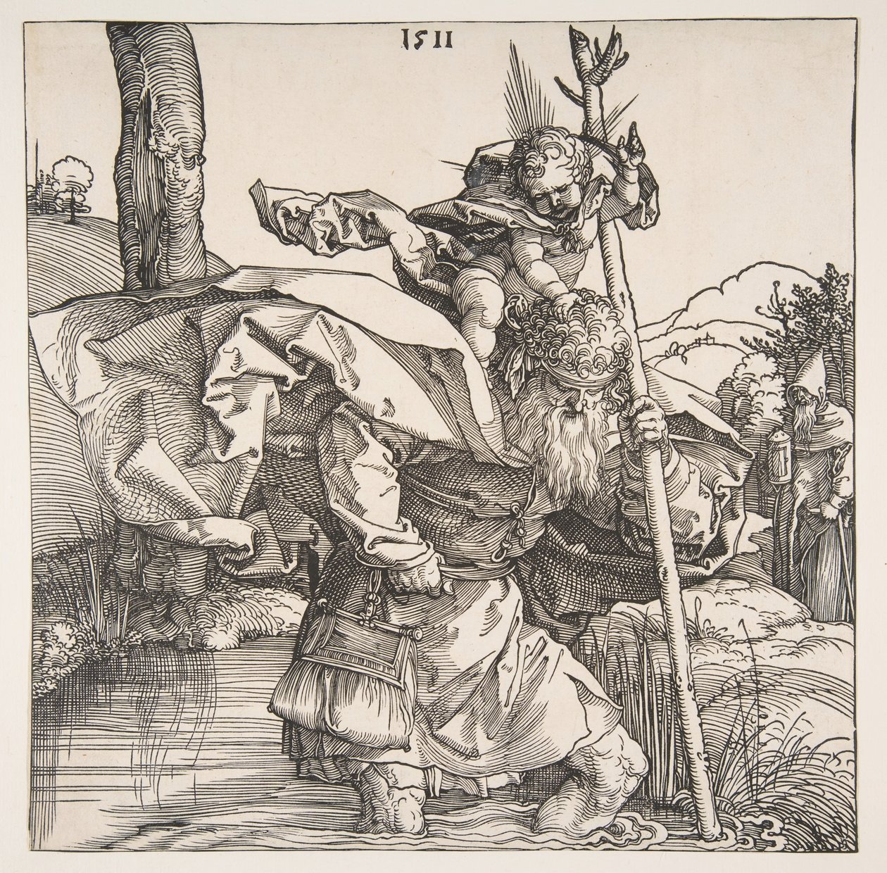 Szent Kristóf, 1511. alkotó: Albrecht Dürer