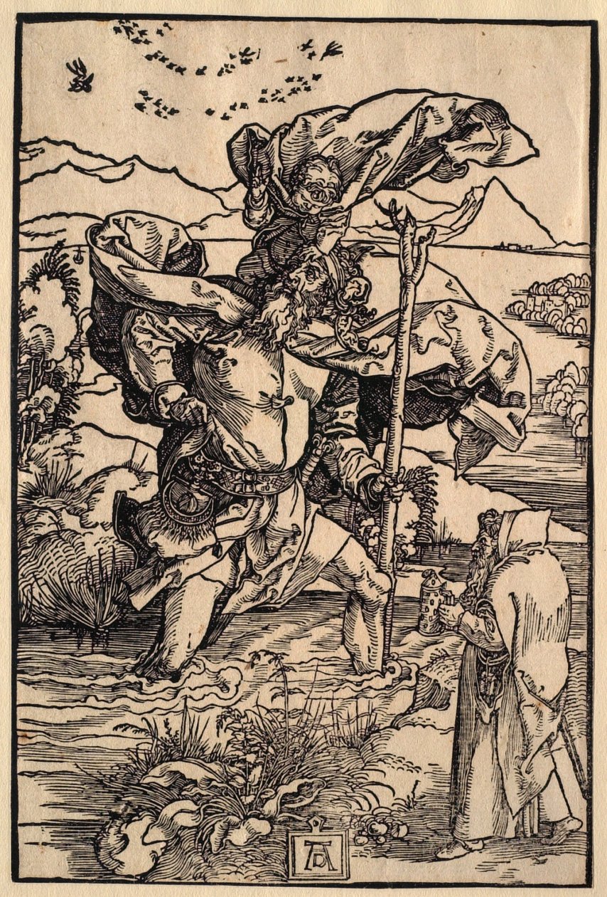 Szent Kristóf madárrajjal alkotó: Albrecht Dürer