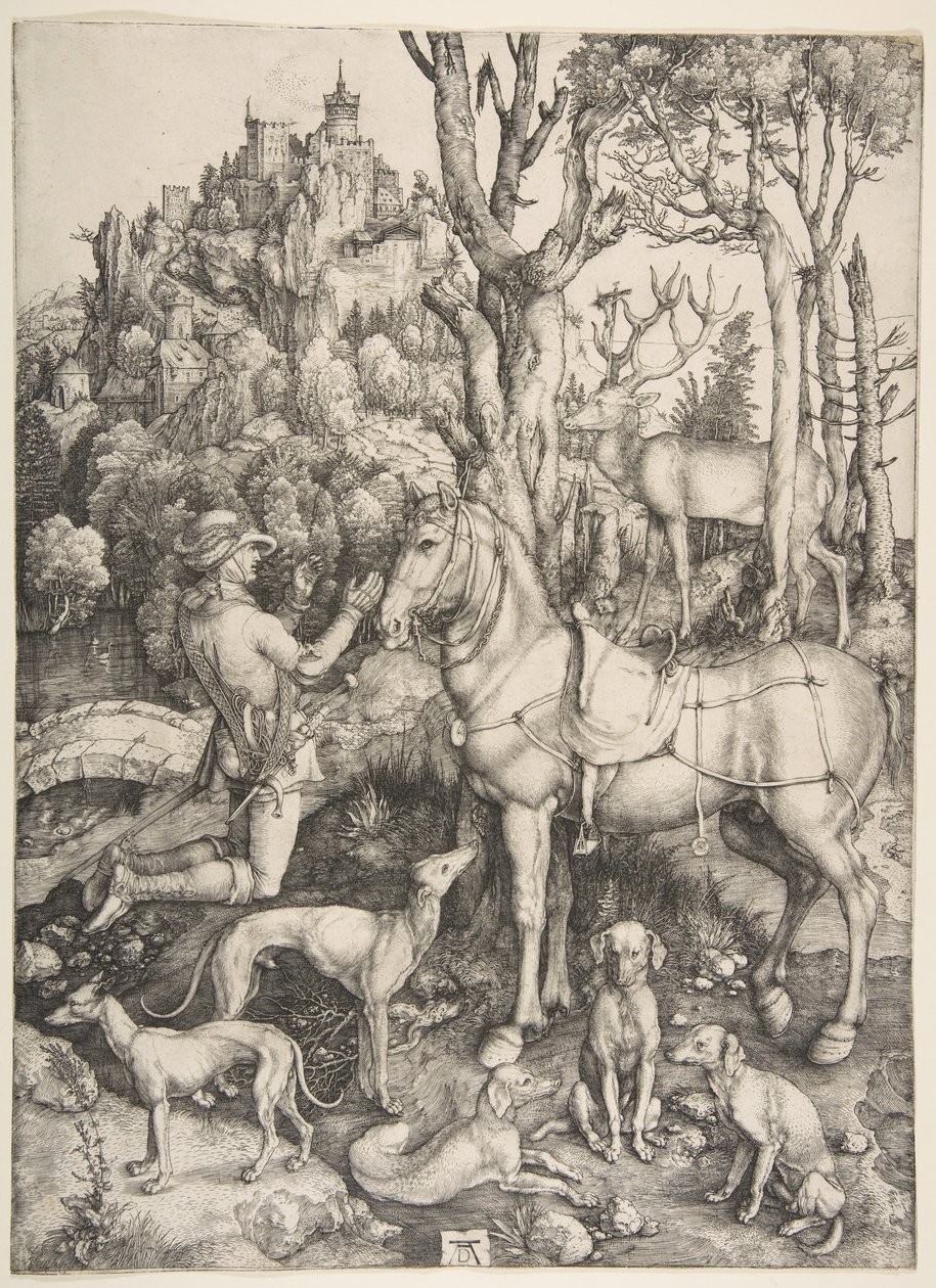 Saint Eustace, kb. 1501. alkotó: Albrecht Dürer