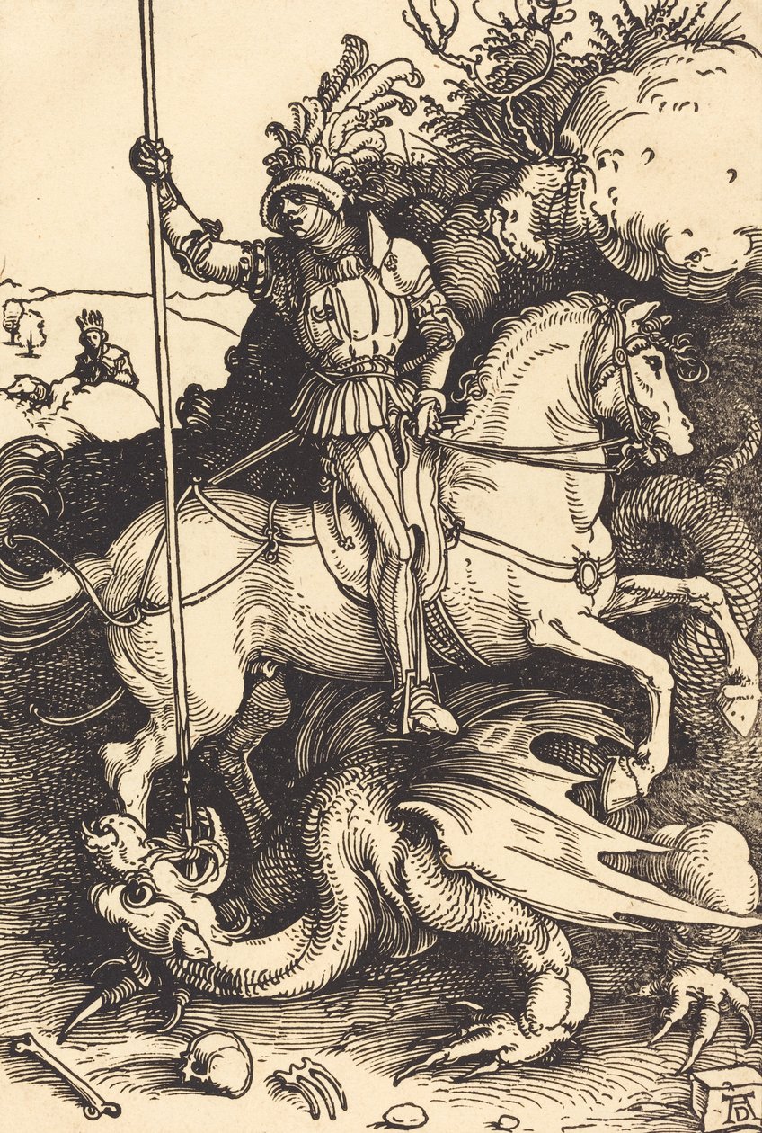 Szent György megöli a sárkányt, 15011504. alkotó: Albrecht Dürer