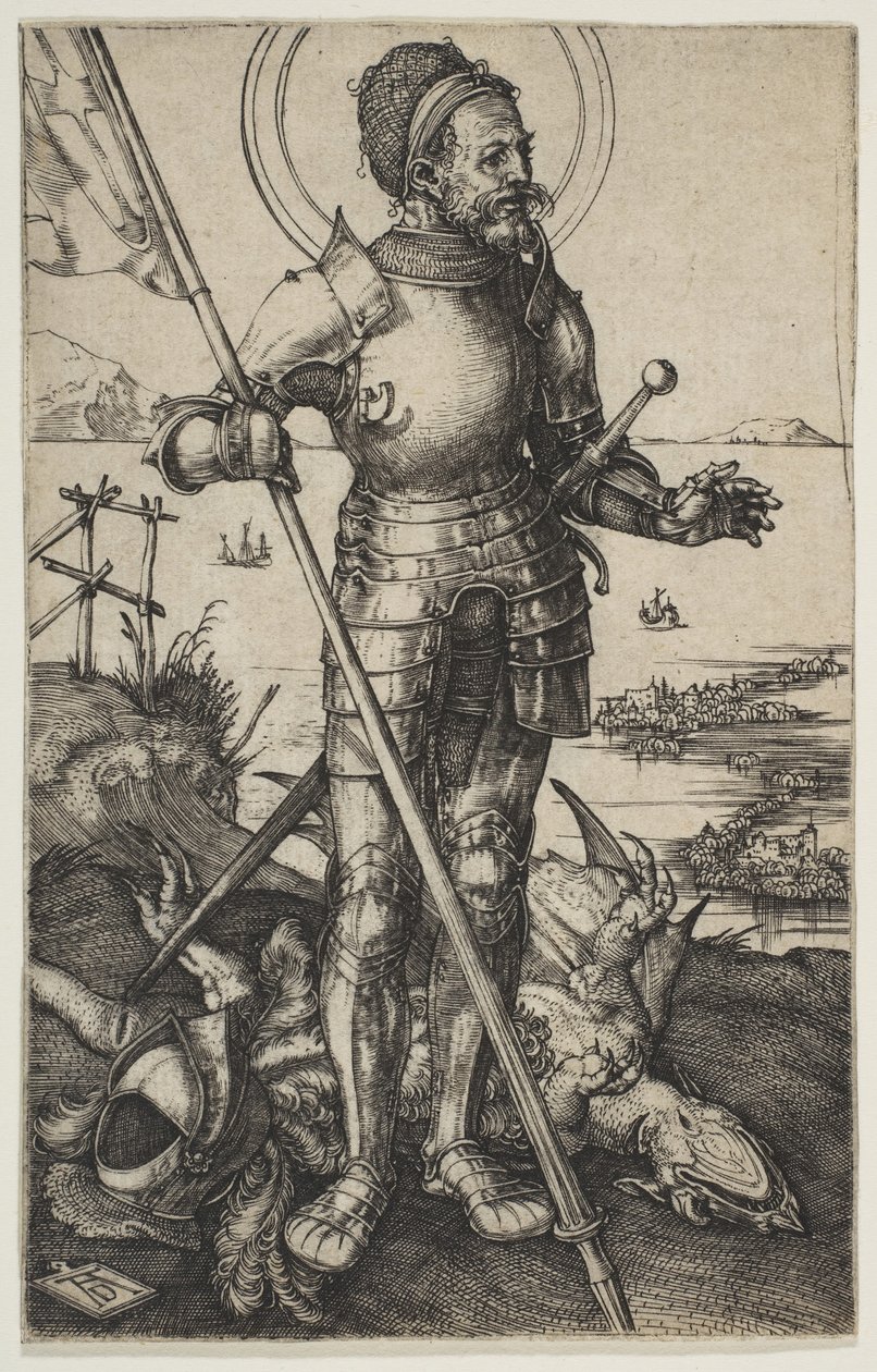 Szent György Álló, kb. 1502. alkotó: Albrecht Dürer