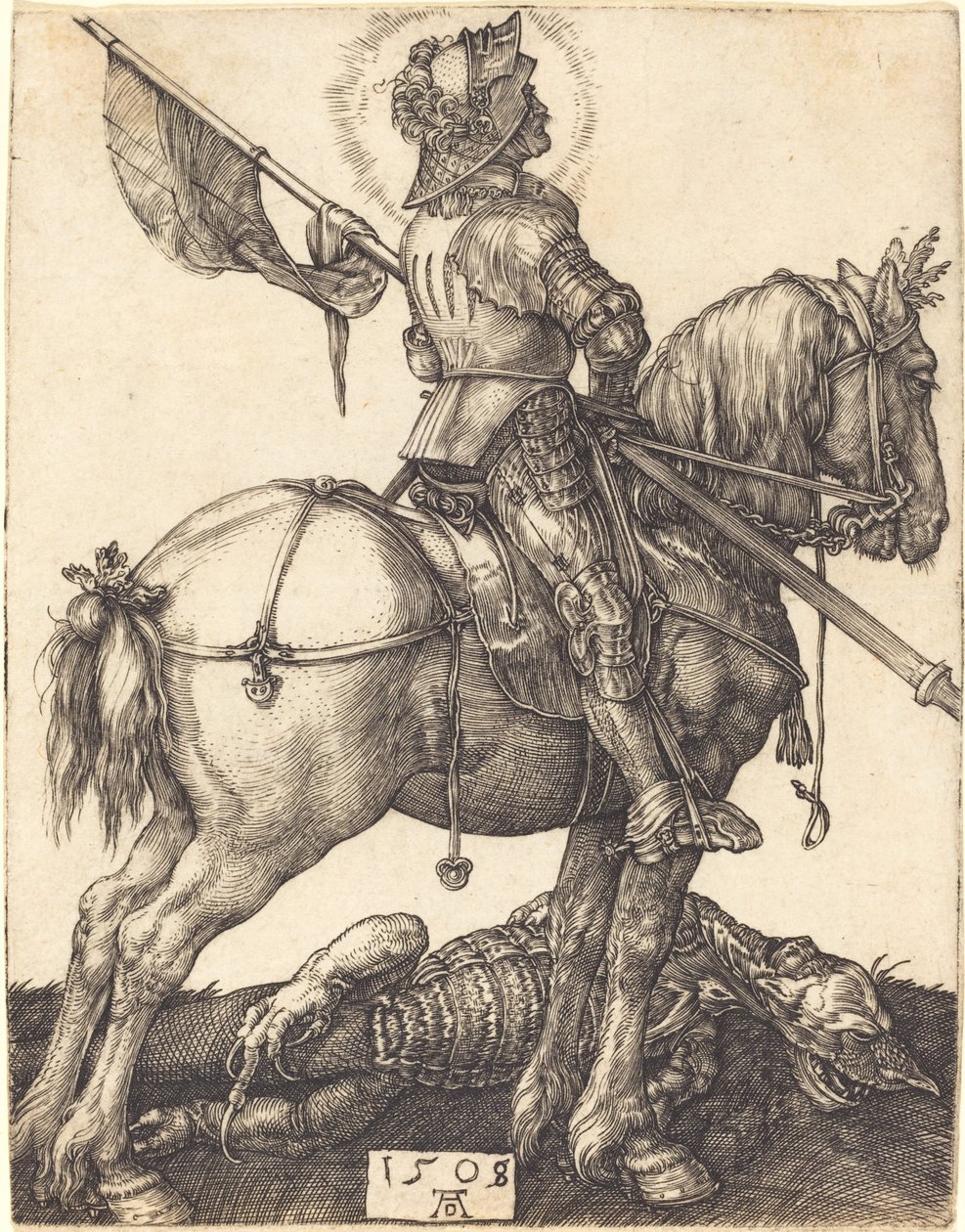 Szent György lóháton alkotó: Albrecht Dürer
