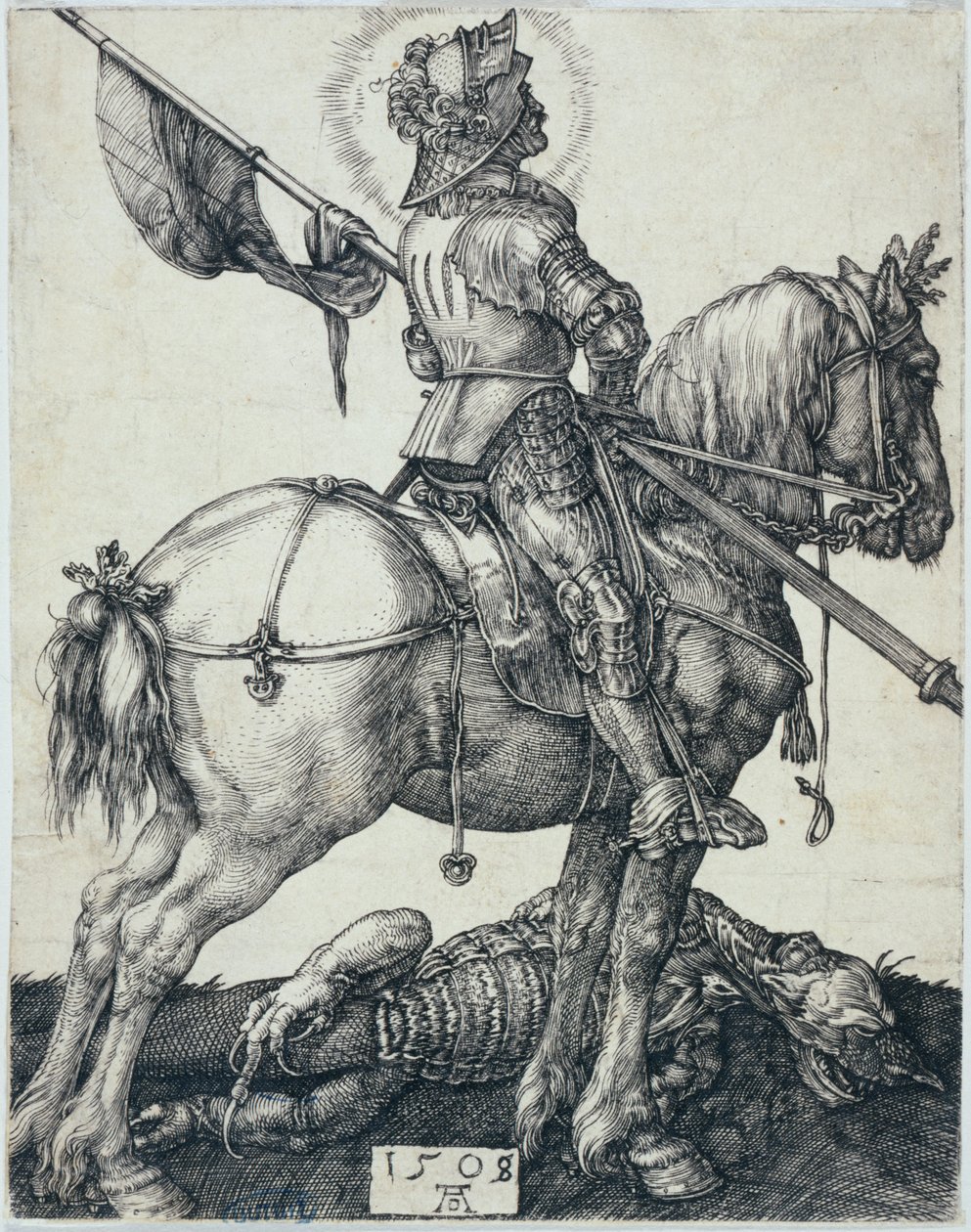 Szent György lóháton (Bartsch 54) alkotó: Albrecht Dürer