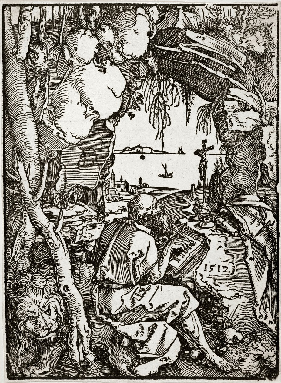 Szent Jeromos egy barlangban (Bartsch 113) alkotó: Albrecht Dürer